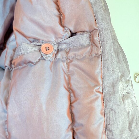 NWT Cyclone Down Coat Parka – Gray Snowflake Print, Faux-Fur Hood, Size M - Picture 5 of 16